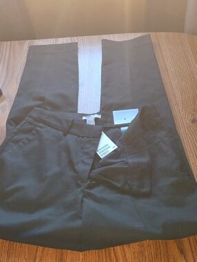 H&M Black Women's Straight-Leg Dress Pants